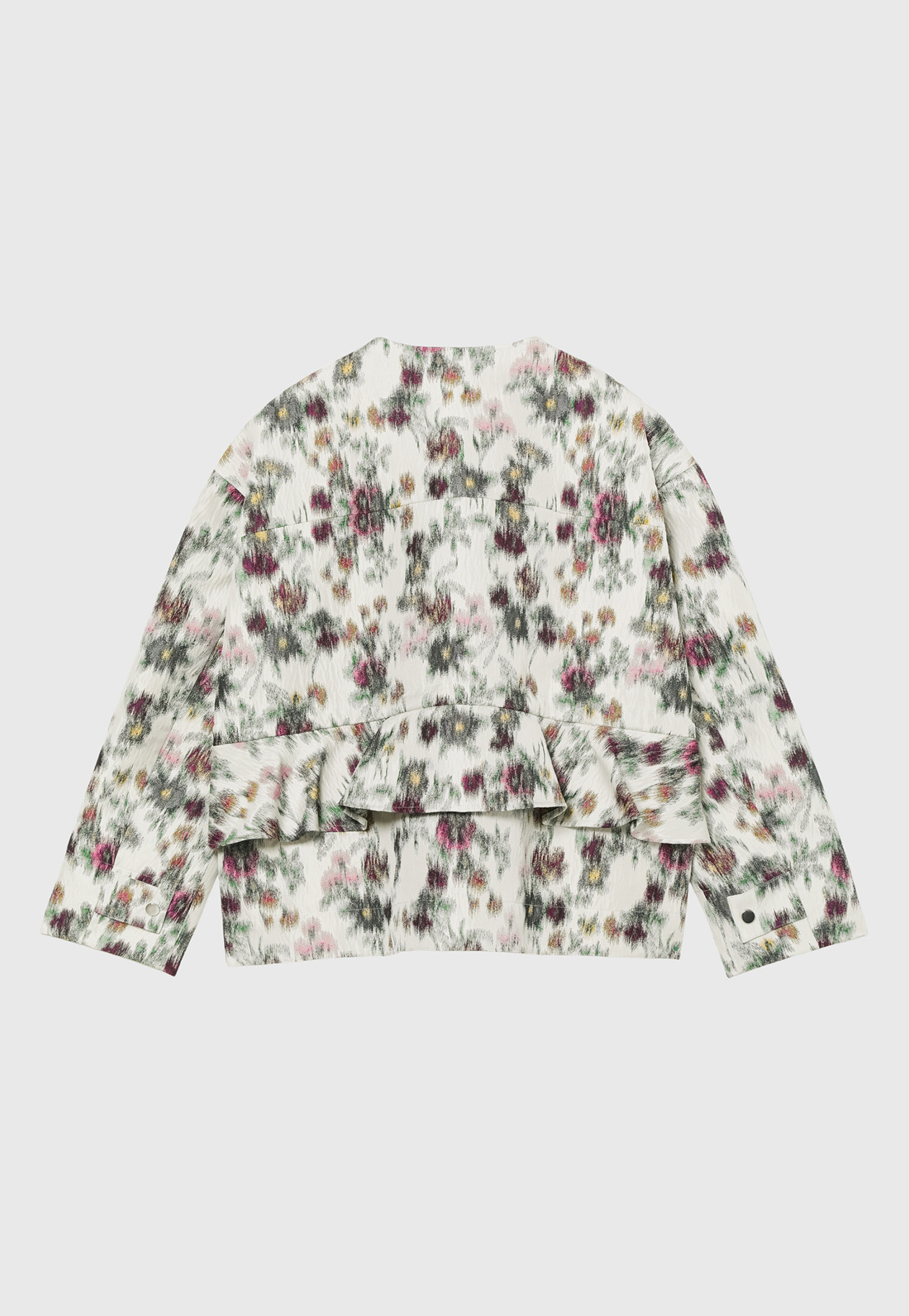 FLOWER JACQUARD JACKET / フラワージャガードジャケット 詳細画像 White 5