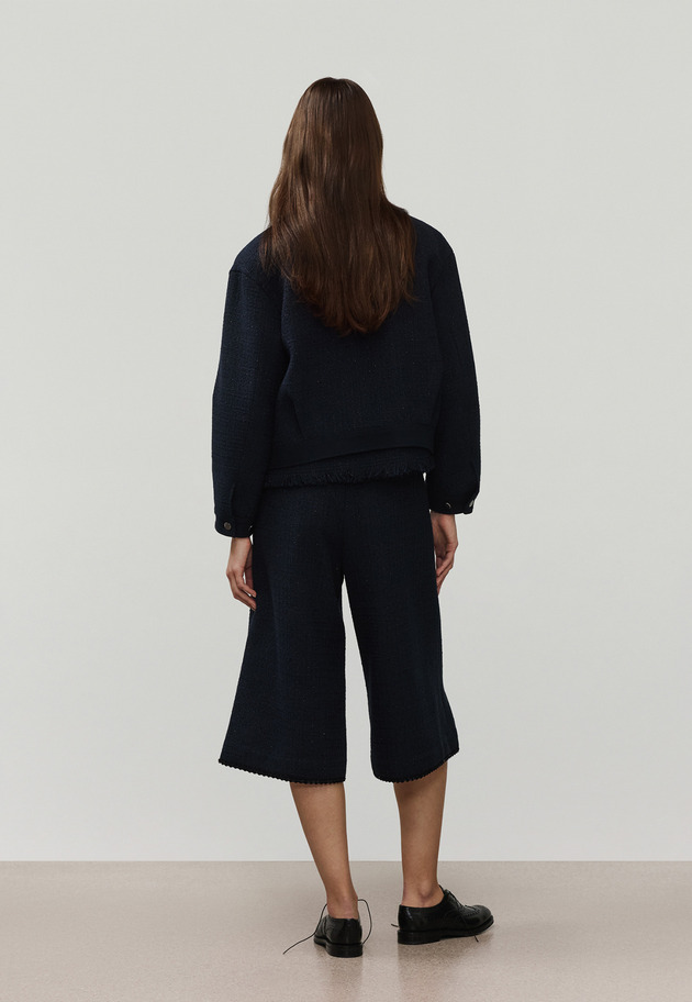 COTTON TWEED WIDE PANTS / コットンツィードワイドパンツ 詳細画像 Navy 10