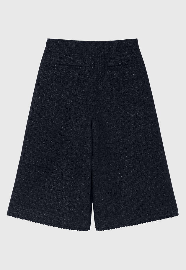 COTTON TWEED WIDE PANTS / コットンツィードワイドパンツ 詳細画像 Navy 2