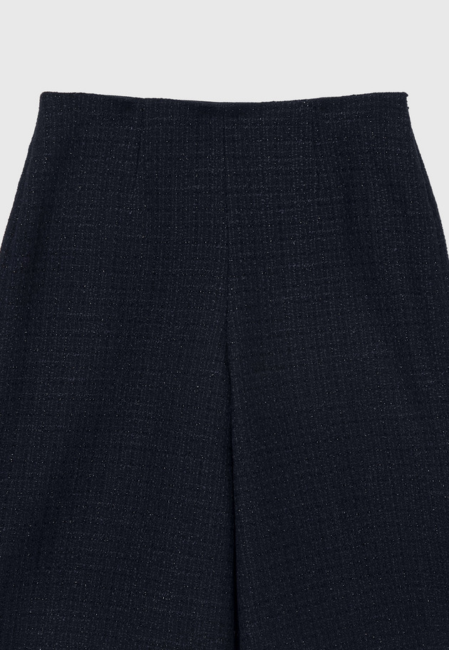 COTTON TWEED WIDE PANTS / コットンツィードワイドパンツ 詳細画像 Navy 3