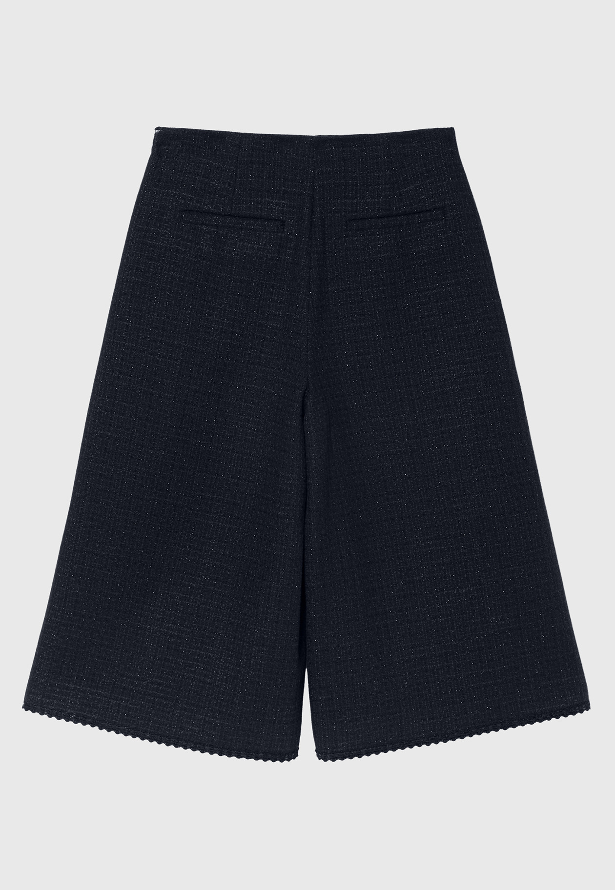 COTTON TWEED WIDE PANTS / コットンツィードワイドパンツ 詳細画像 Navy 2