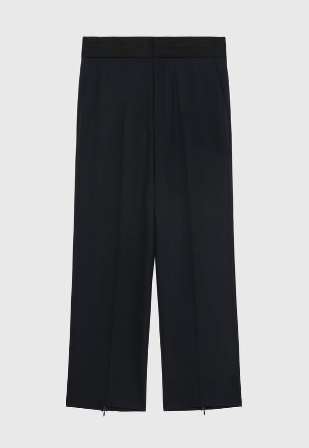 WOOL NYLON GABARDINE PANTS / ウールナイロンギャバジンパンツ 詳細画像 Navy 4