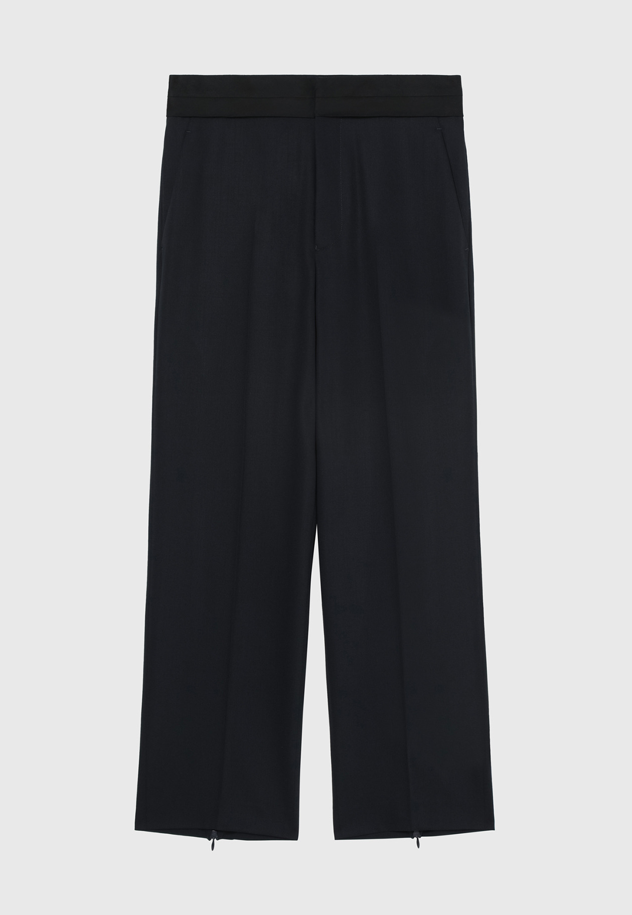 WOOL NYLON GABARDINE PANTS / ウールナイロンギャバジンパンツ 詳細画像 Navy 4