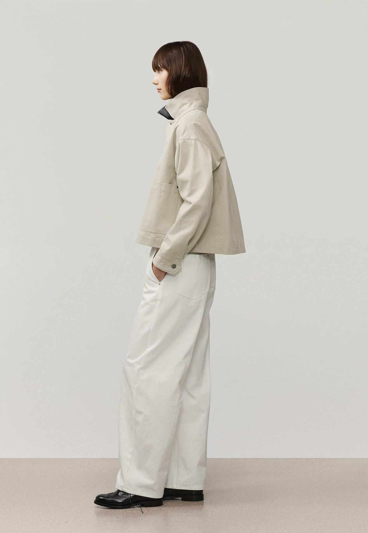 GABARDINE PANTS / ギャバジンパンツ 詳細画像 White 2