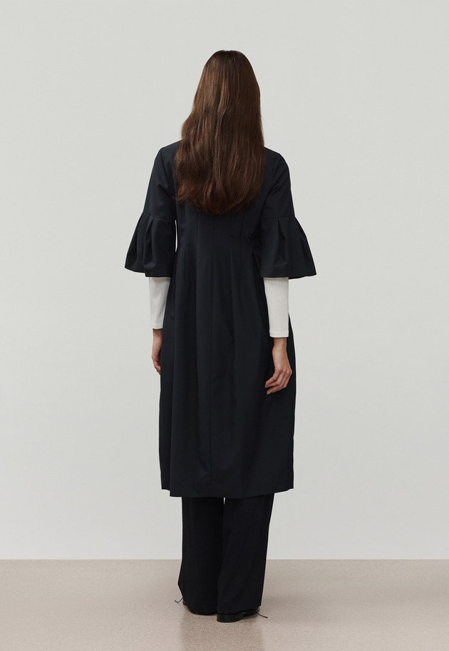 WOOL NYLON GABARDINE WAIST BELT PANTS / ウールナイロンギャバジンウエストベルトパンツ 詳細画像 Navy 3