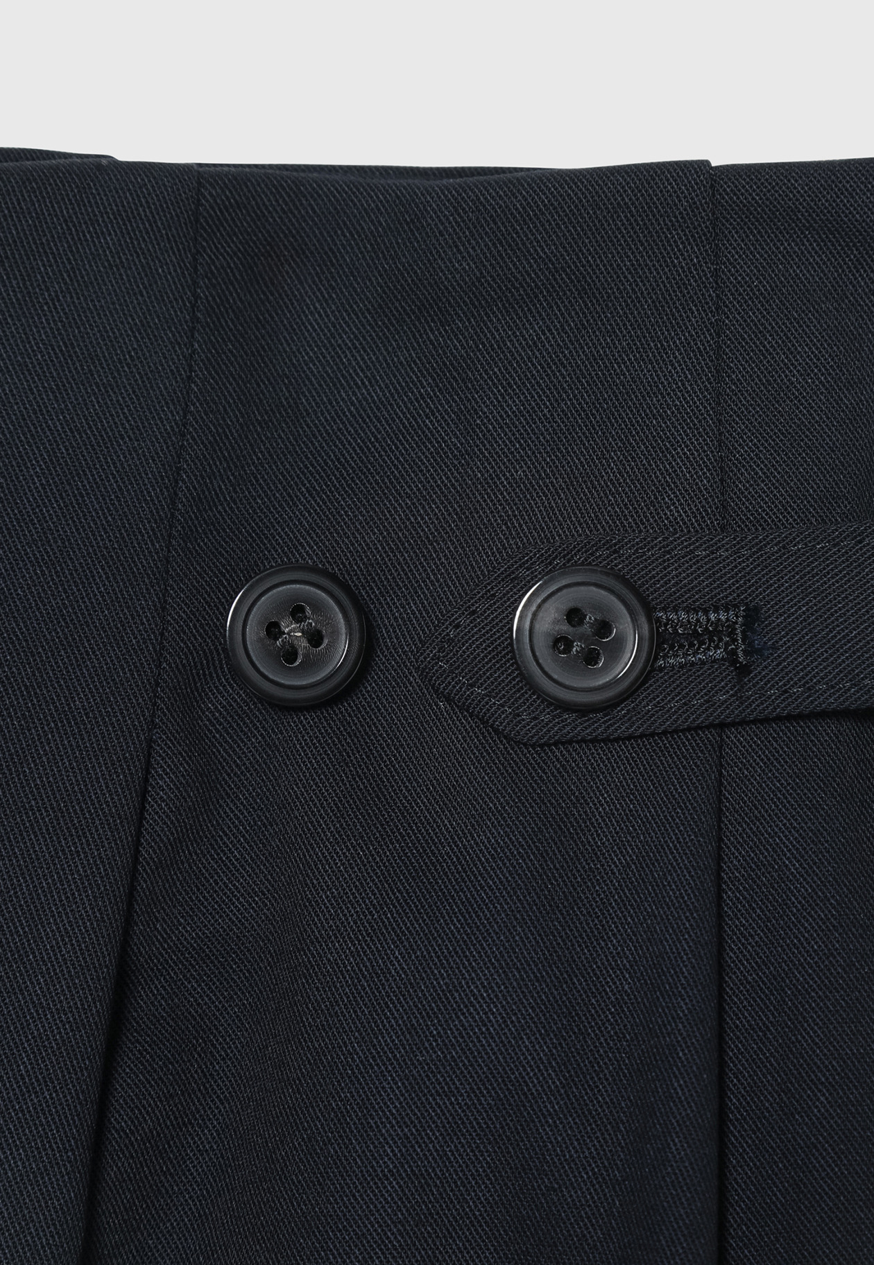 WOOL NYLON GABARDINE WAIST BELT PANTS / ウールナイロンギャバジンウエストベルトパンツ 詳細画像 Navy 5