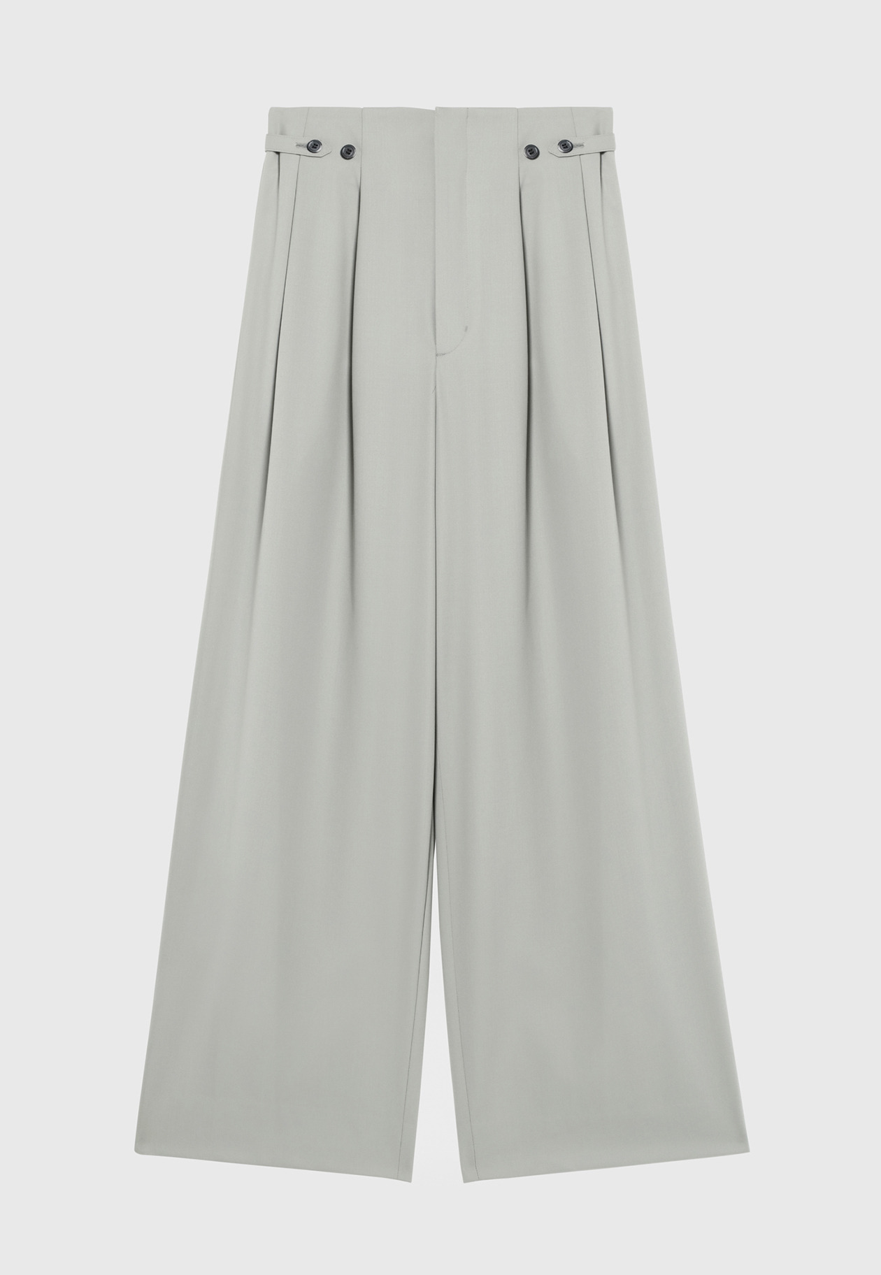 WOOL NYLON GABARDINE WAIST BELT PANTS / ウールナイロンギャバジンウエストベルトパンツ 詳細画像 G.BE 1