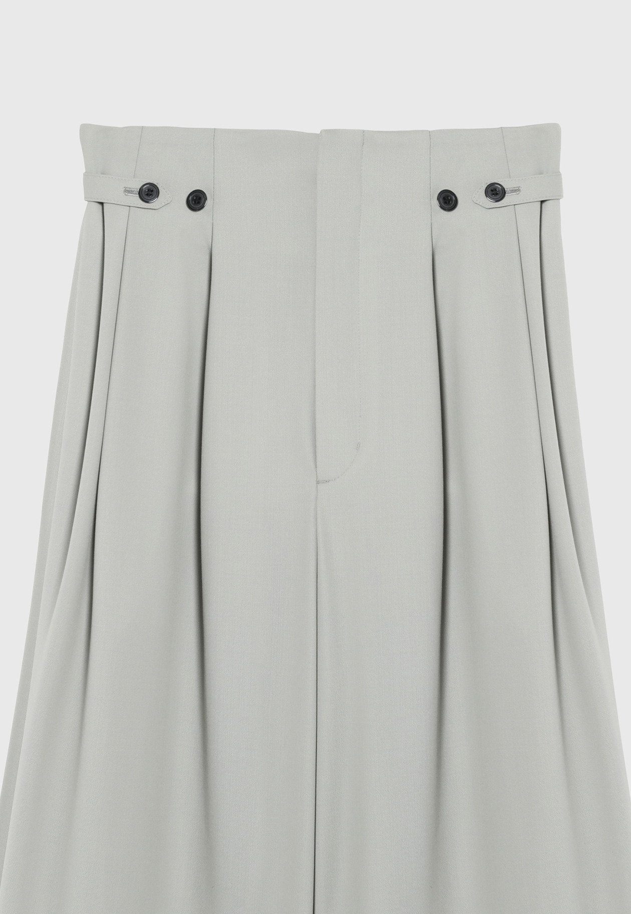 WOOL NYLON GABARDINE WAIST BELT PANTS / ウールナイロンギャバジンウエストベルトパンツ 詳細画像 G.BE 5