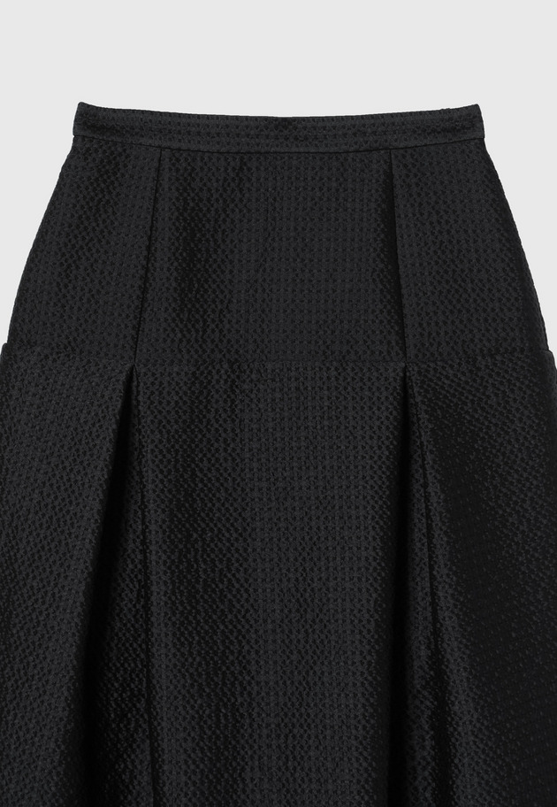 COTTON SILK JACQUARD SKIRT / コットンシルクジャガードスカート 詳細画像 D.NV 3