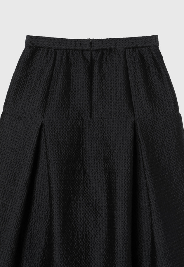 COTTON SILK JACQUARD SKIRT / コットンシルクジャガードスカート 詳細画像 D.NV 4