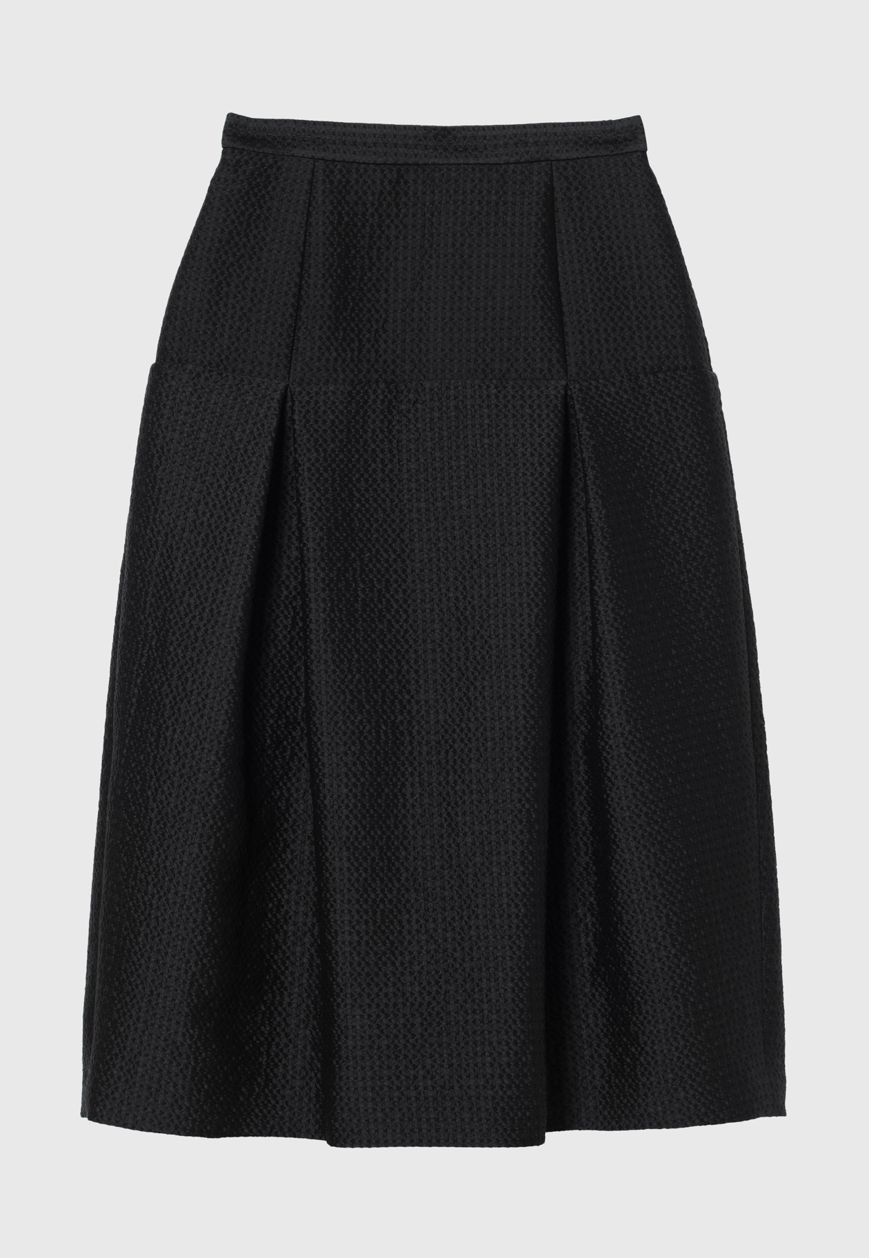 COTTON SILK JACQUARD SKIRT / コットンシルクジャガードスカート 詳細画像 D.NV 1