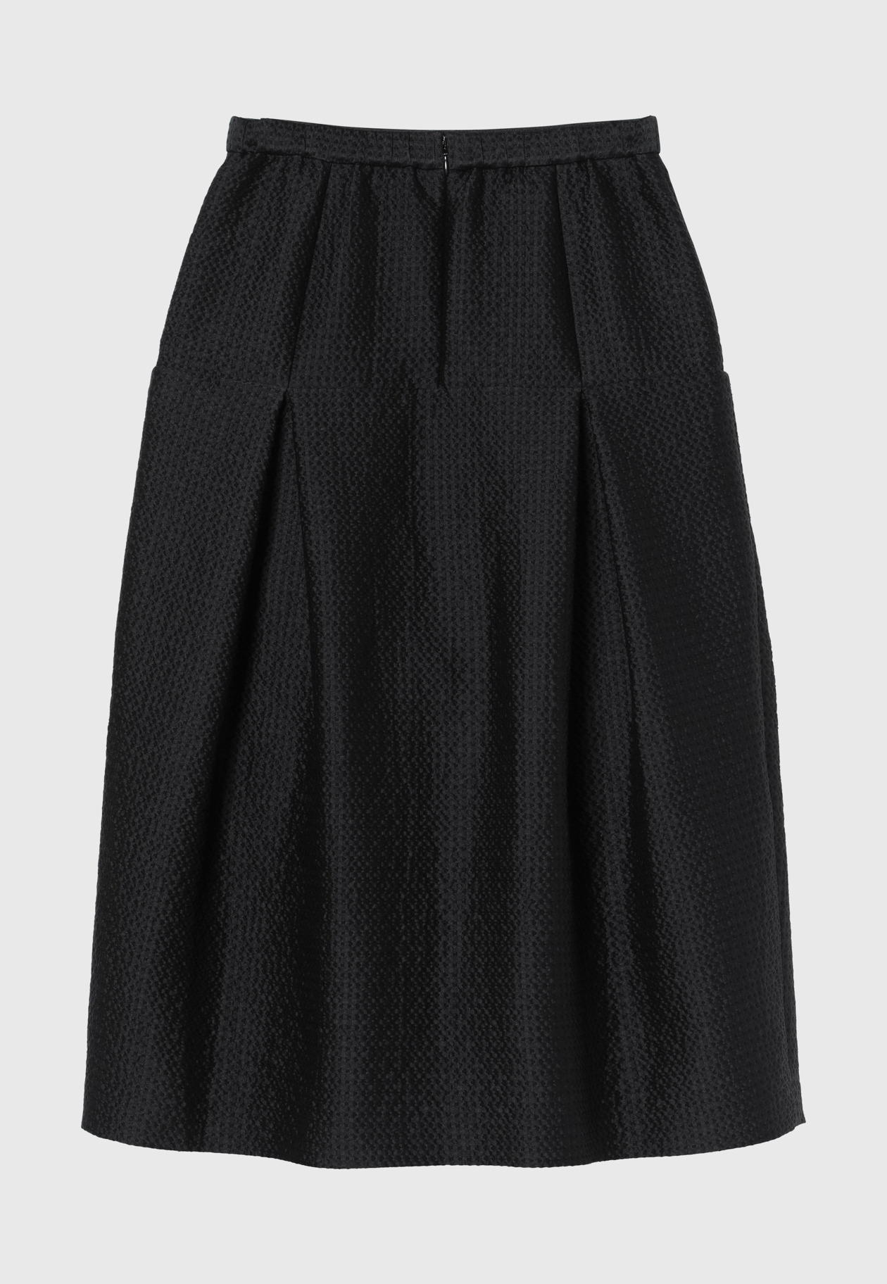 COTTON SILK JACQUARD SKIRT / コットンシルクジャガードスカート 詳細画像 D.NV 2