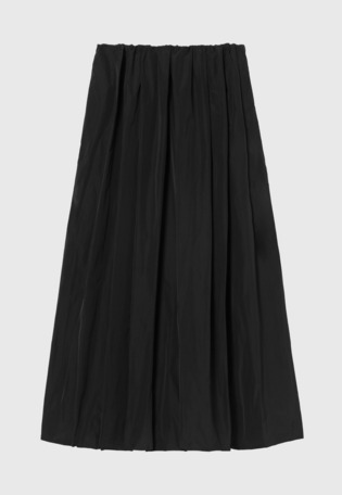 POLYESTER TAFFETA TUCK SKIRT / ポリエステルタフタタックスカート