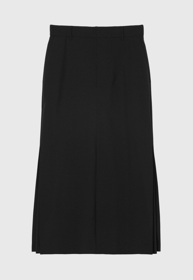 TROPICAL WOOL SKIRT / トロピカルウールスカート 詳細画像 Black 1