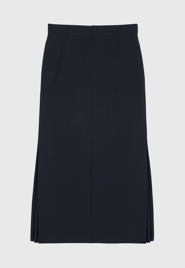 TROPICAL WOOL SKIRT / トロピカルウールスカート 詳細画像 Navy 1