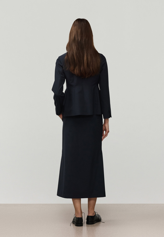 TROPICAL WOOL SKIRT / トロピカルウールスカート 詳細画像 Navy 10