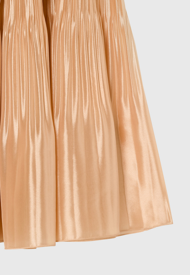 SILK POLYESTER TIERED PLEATS SKIRT / シルクポリエステルティアードプリーツスカート 詳細画像 OR 8