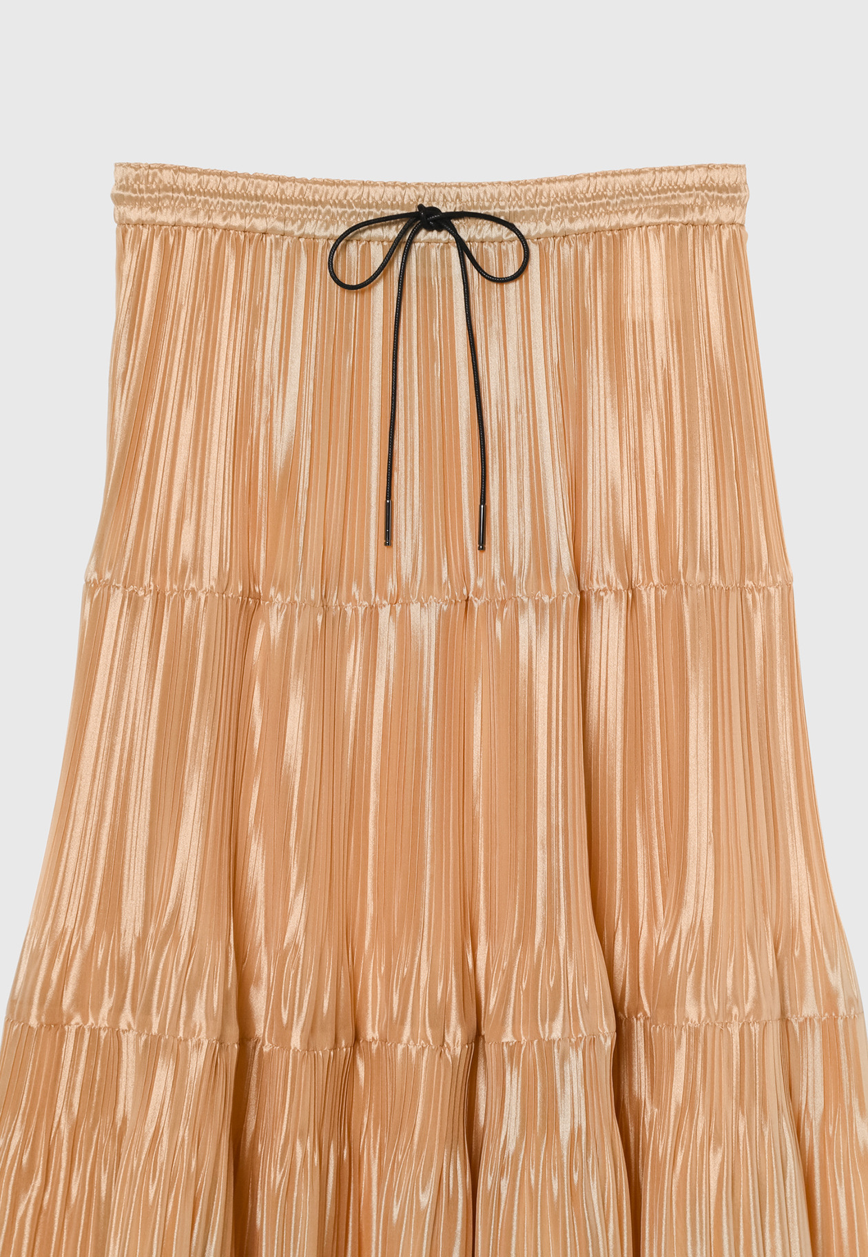 SILK POLYESTER TIERED PLEATS SKIRT / シルクポリエステルティアードプリーツスカート 詳細画像 OR 6