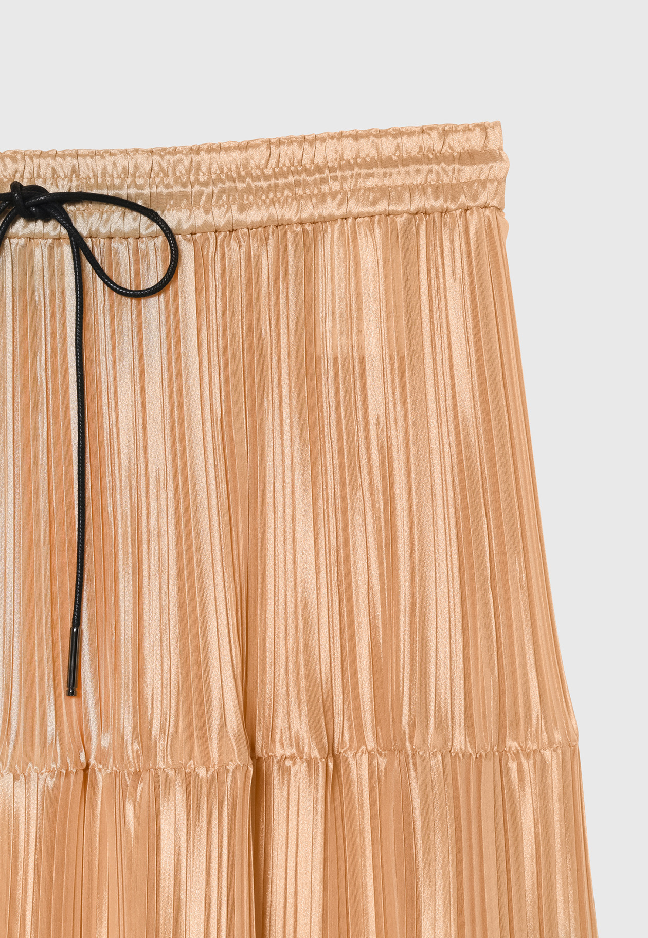 SILK POLYESTER TIERED PLEATS SKIRT / シルクポリエステルティアードプリーツスカート 詳細画像 OR 7