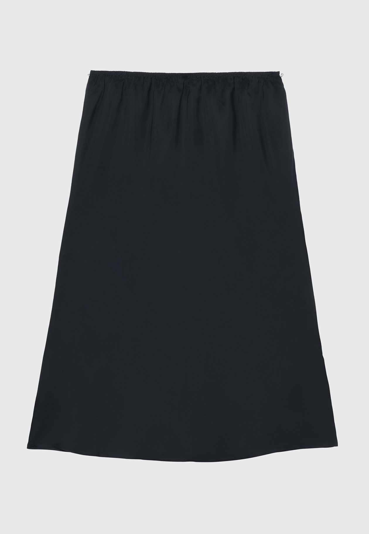 SILK POLYESTER TIERED PLEATS SKIRT / シルクポリエステルティアードプリーツスカート 詳細画像 Navy 3
