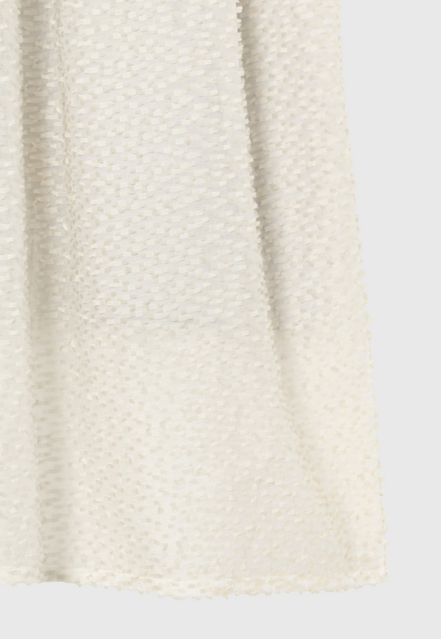 TAPE CUT JACQUARD SKIRT / テープカットジャガードスカート 詳細画像 White 5