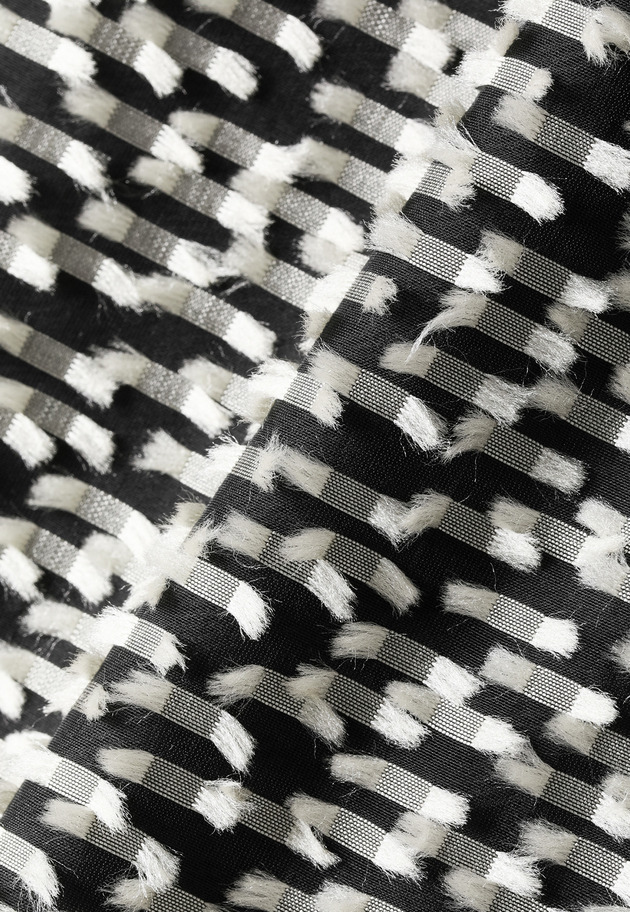 TAPE CUT JACQUARD SKIRT / テープカットジャガードスカート 詳細画像 Black 2