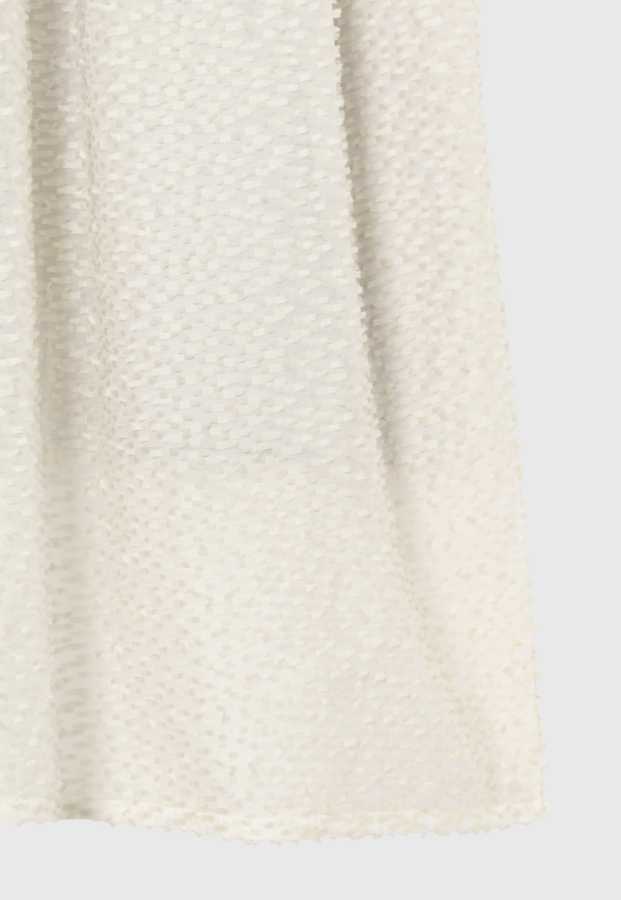 TAPE CUT JACQUARD SKIRT / テープカットジャガードスカート 詳細画像 White 5