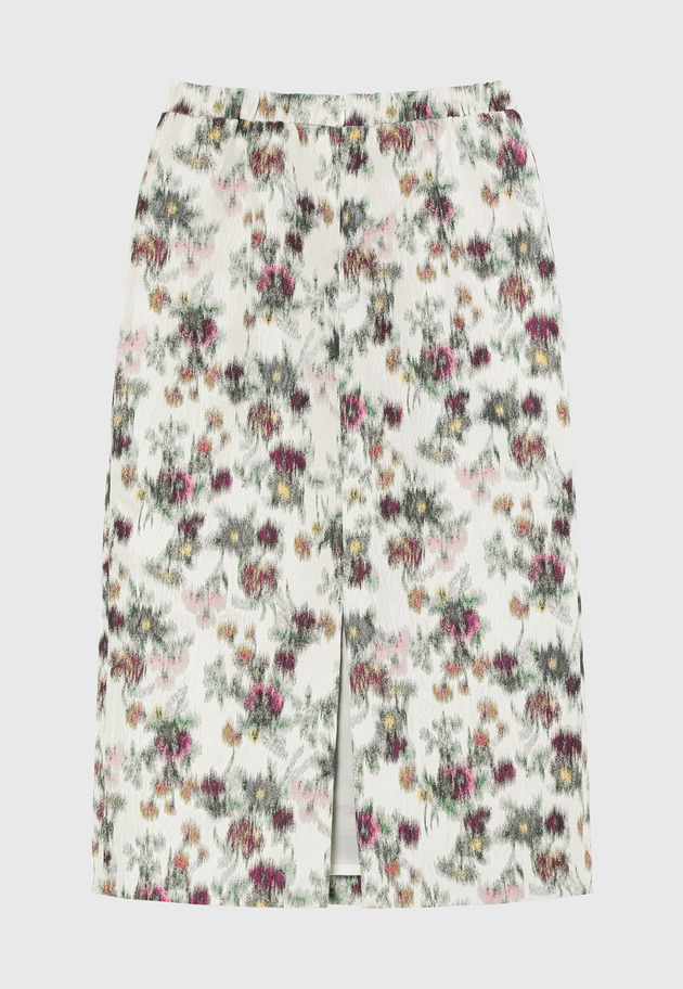 FLOWER JACQUARD SKIRT / フラワージャガードスカート 詳細画像 White 2
