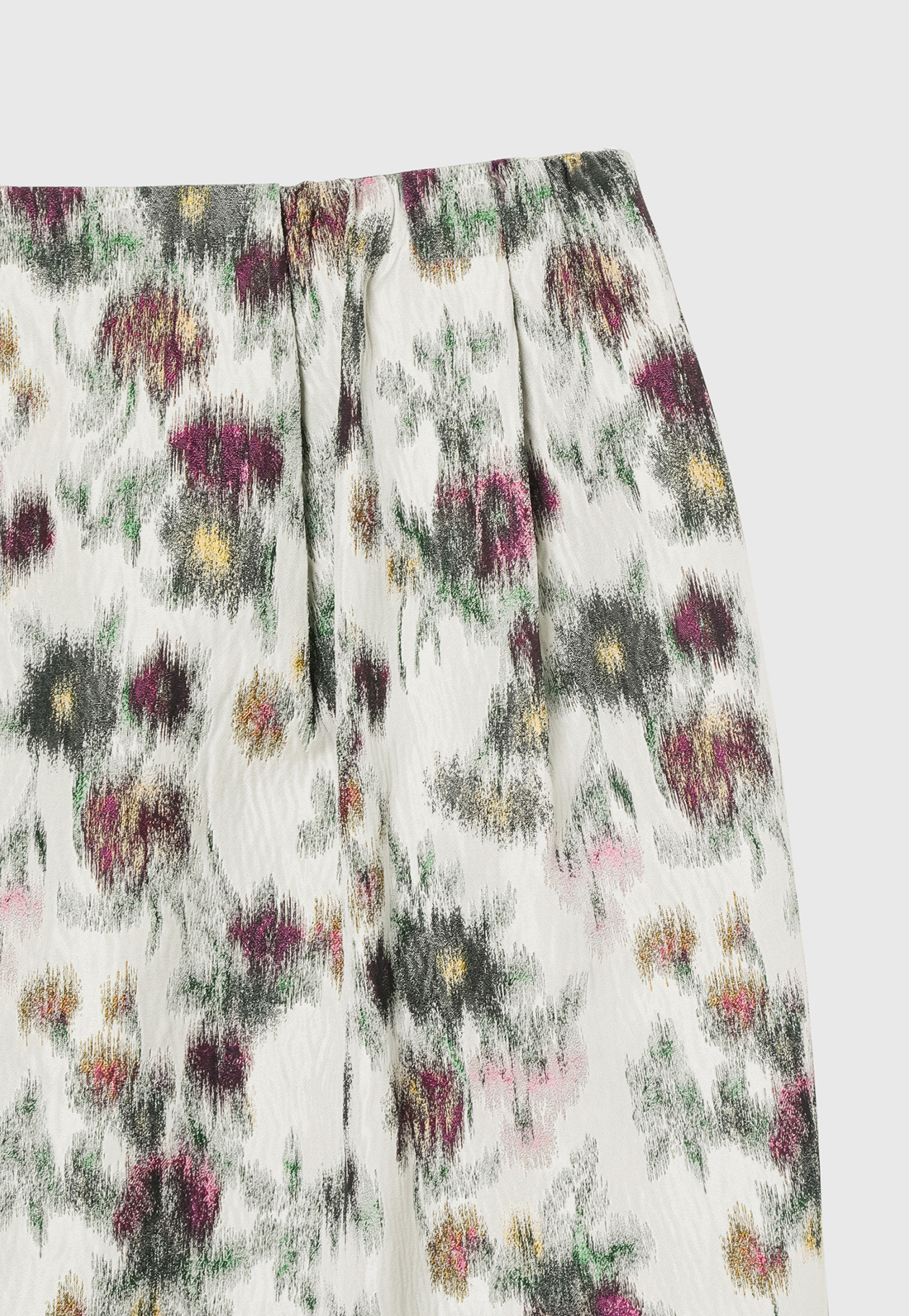 FLOWER JACQUARD SKIRT / フラワージャガードスカート 詳細画像 White 4