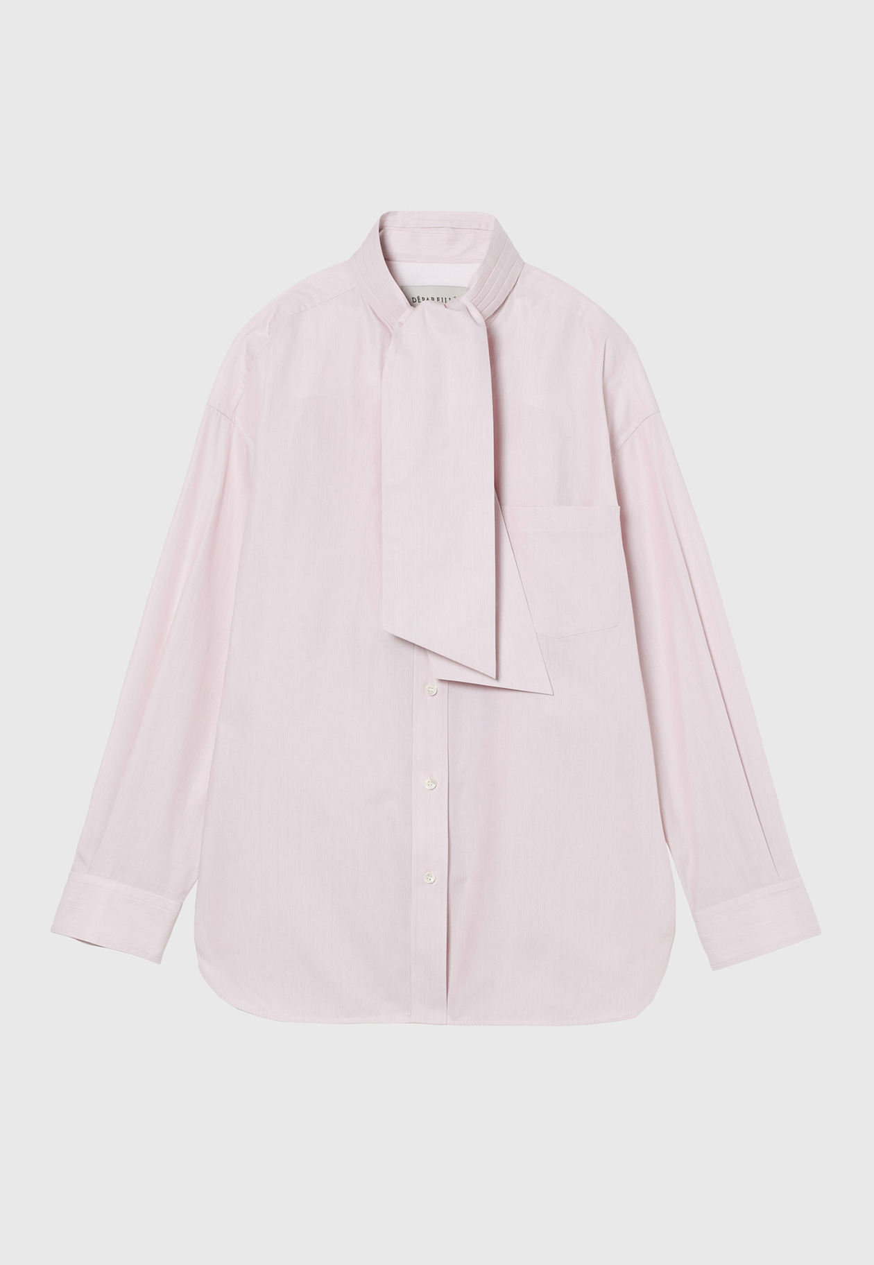 PINSTRIPE BOW SHIRT / ピンストライプボウシャツ 詳細画像 Pink 4