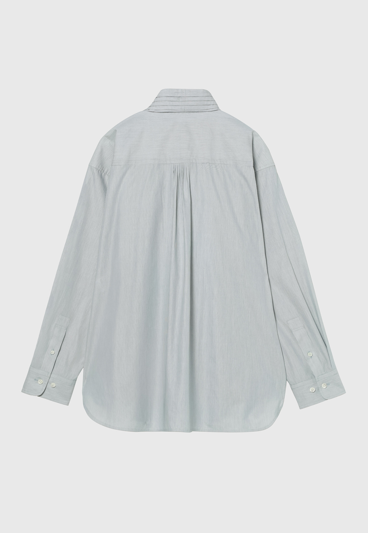 PINSTRIPE BOW SHIRT / ピンストライプボウシャツ 詳細画像 Green 2