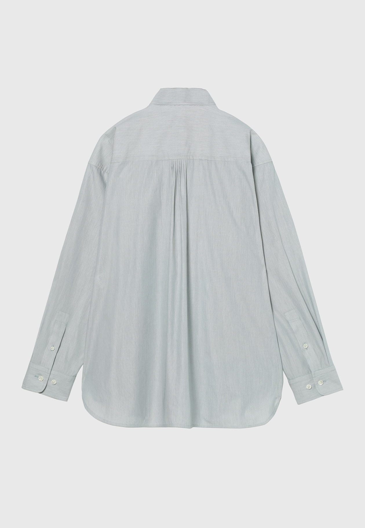 PINSTRIPE BOW SHIRT / ピンストライプボウシャツ 詳細画像 Green 4