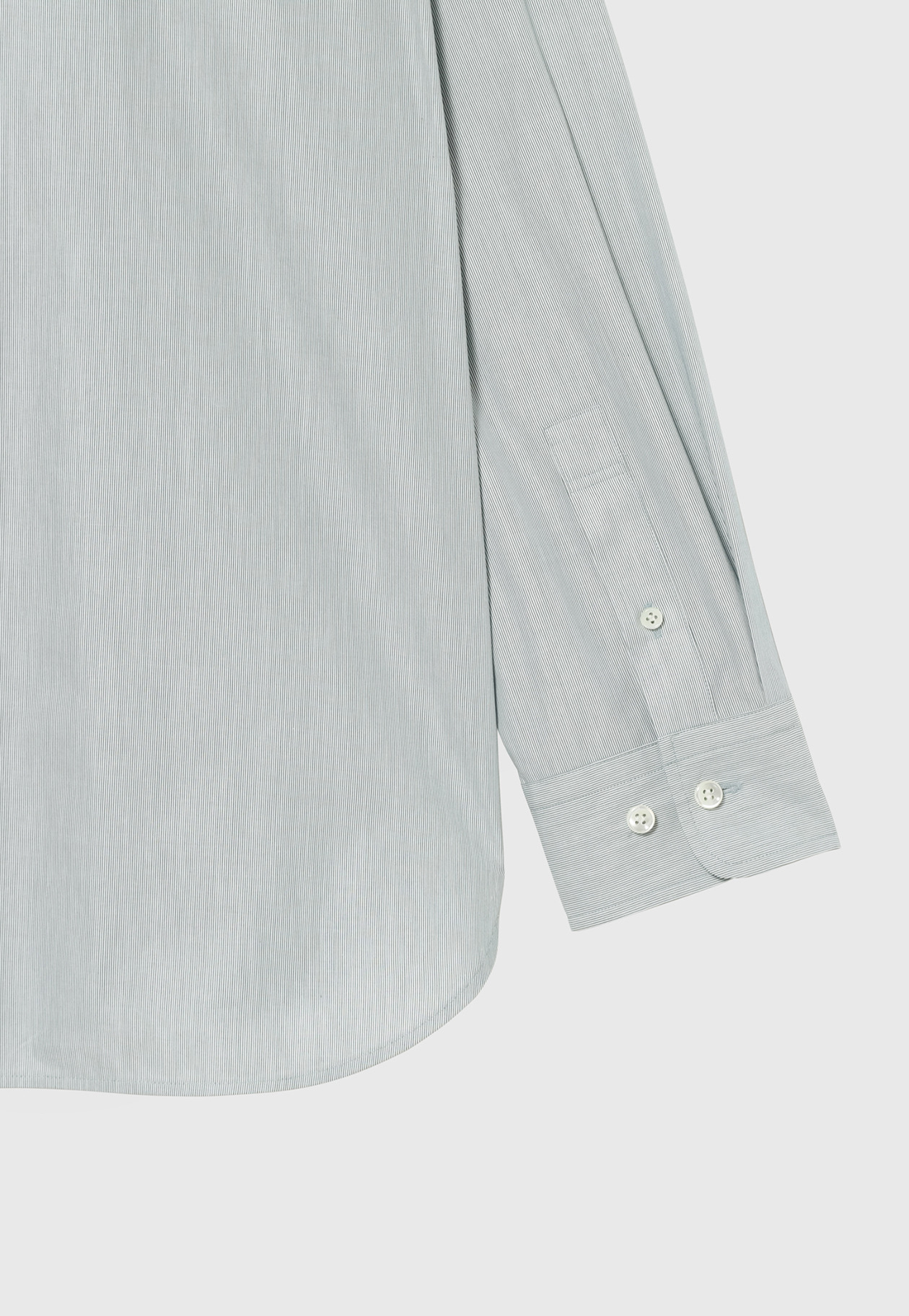 PINSTRIPE BOW SHIRT / ピンストライプボウシャツ 詳細画像 Green 7