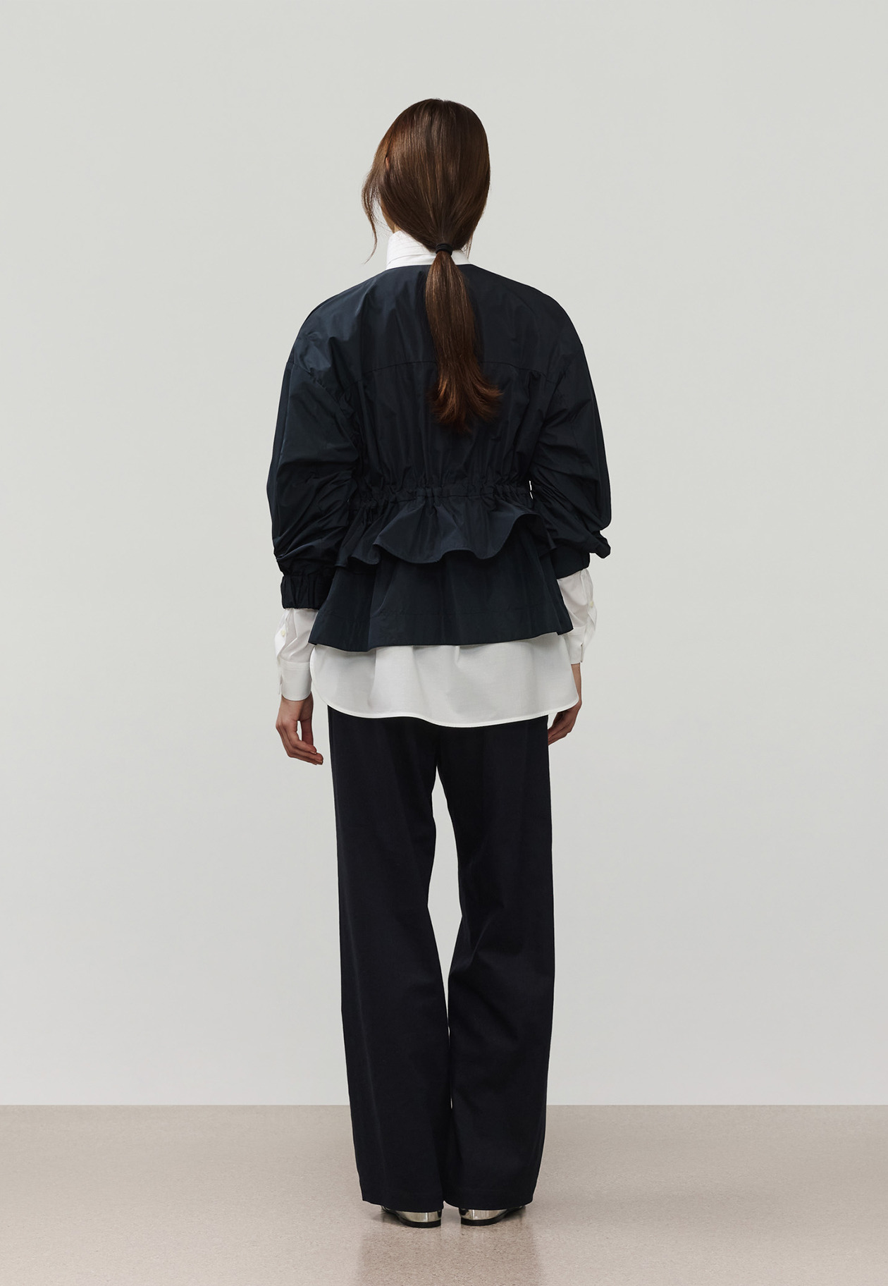 DOT DOBBY BOW SHIRT / ドットドビーボウシャツ 詳細画像 White 3