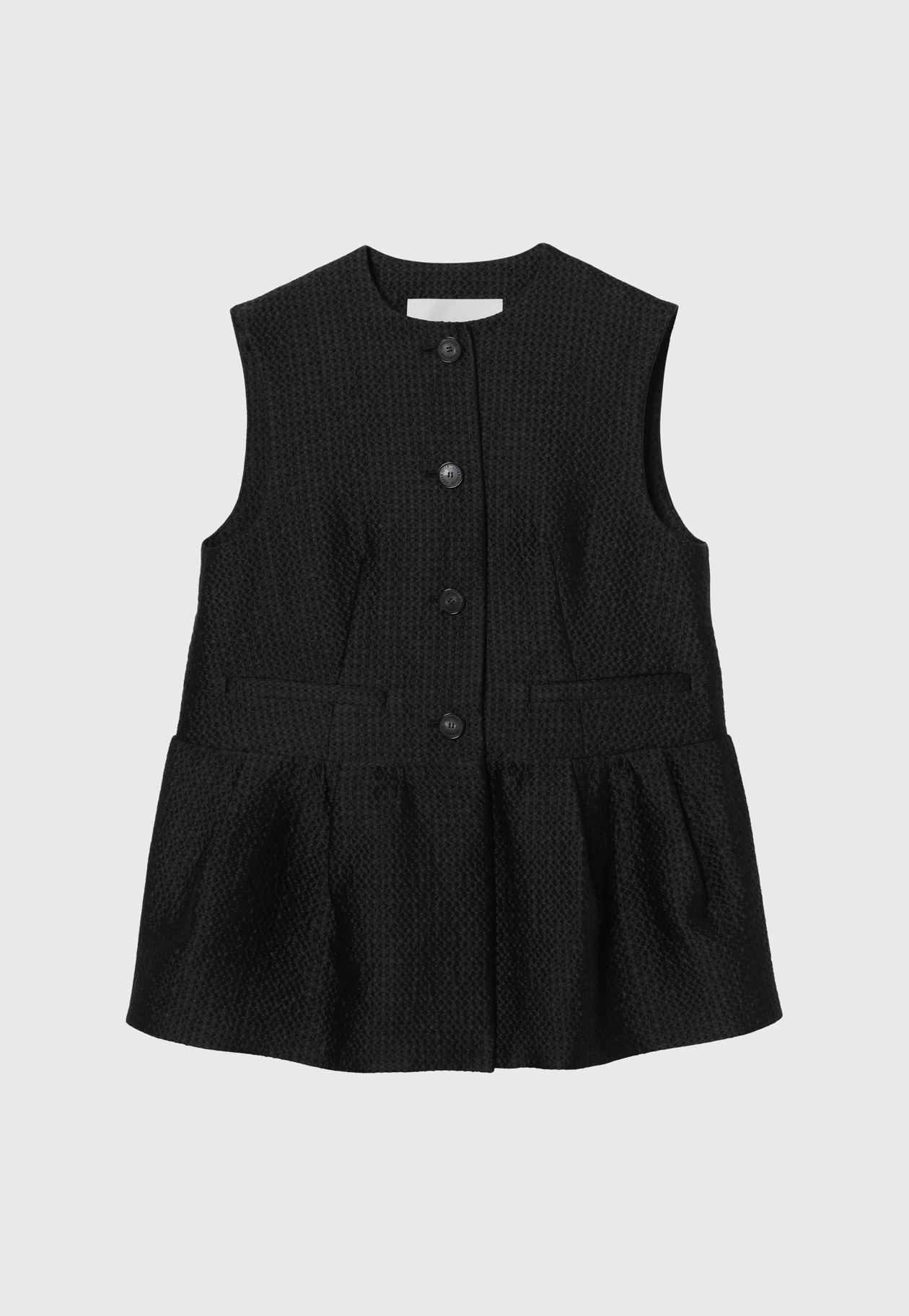 COTTON SILK JACQUARD GILET / コットンシルクジャガードジレ 詳細画像 D.NV 4