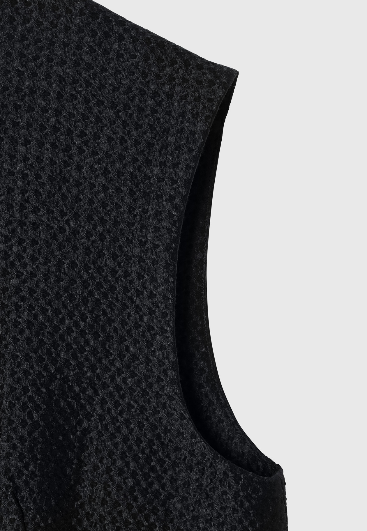 COTTON SILK JACQUARD GILET / コットンシルクジャガードジレ 詳細画像 D.NV 7