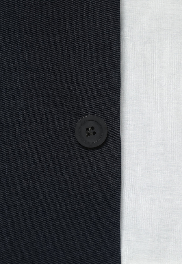 WOOL NYLON GABARDINE GILET / ウールナイロンギャバジンジレ 詳細画像 Navy 5