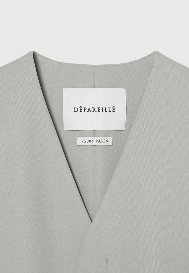 WOOL NYLON GABARDINE GILET / ウールナイロンギャバジンジレ 詳細画像 G.BE 3