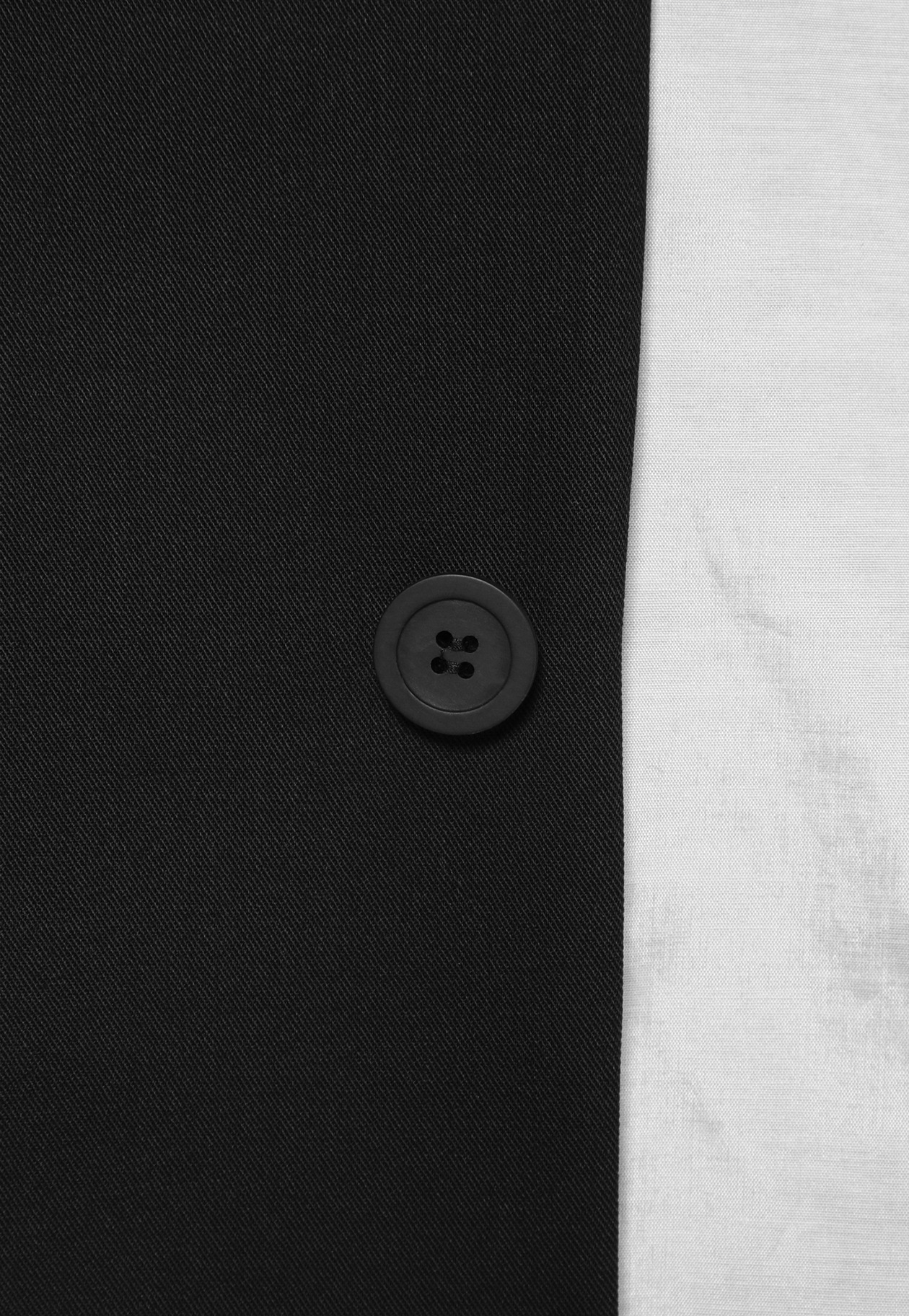 WOOL NYLON GABARDINE GILET / ウールナイロンギャバジンジレ 詳細画像 Black 2