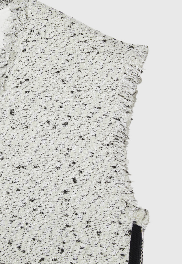 NEP TWEED PULLOVER GILET / ネップツィードプルオーバージレ 詳細画像 White 4