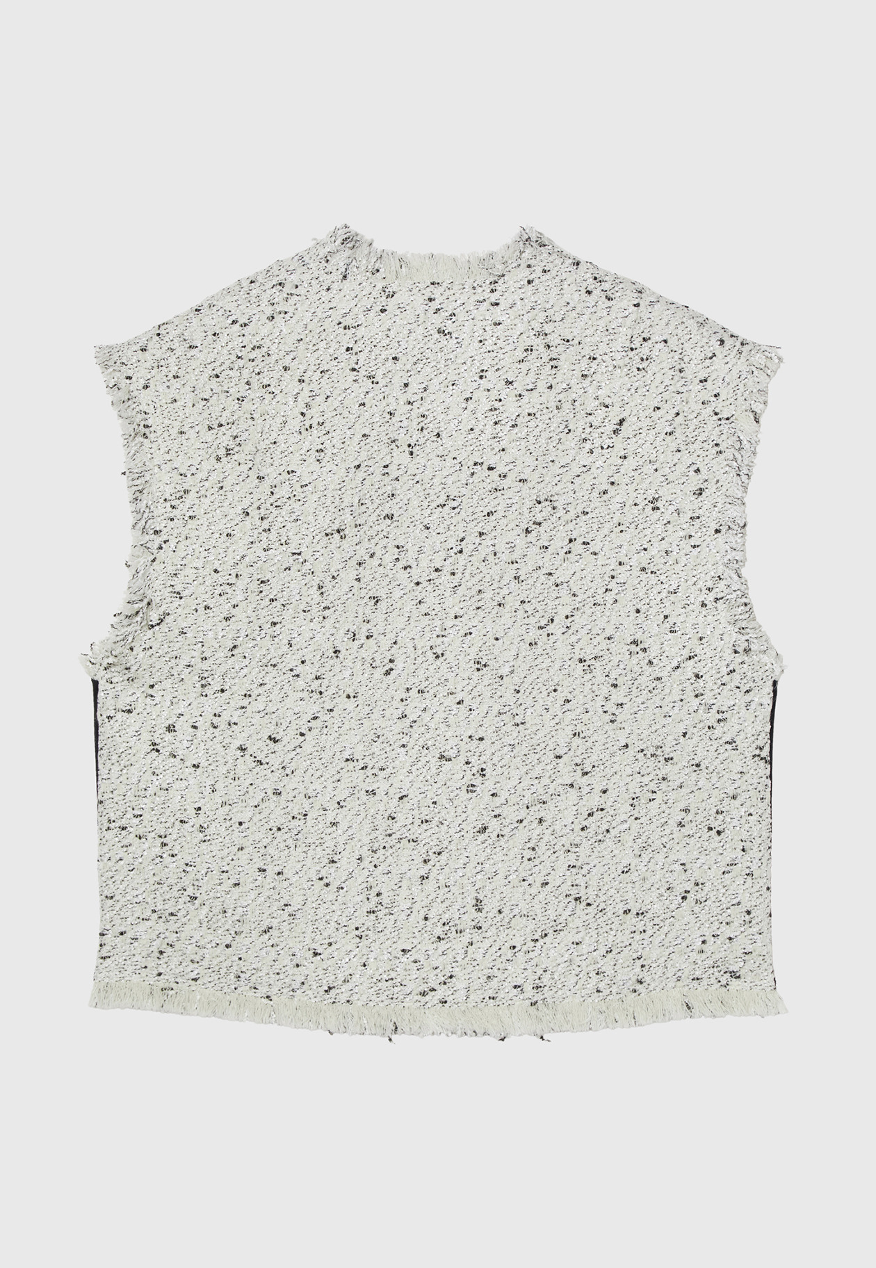 NEP TWEED PULLOVER GILET / ネップツィードプルオーバージレ 詳細画像 White 2