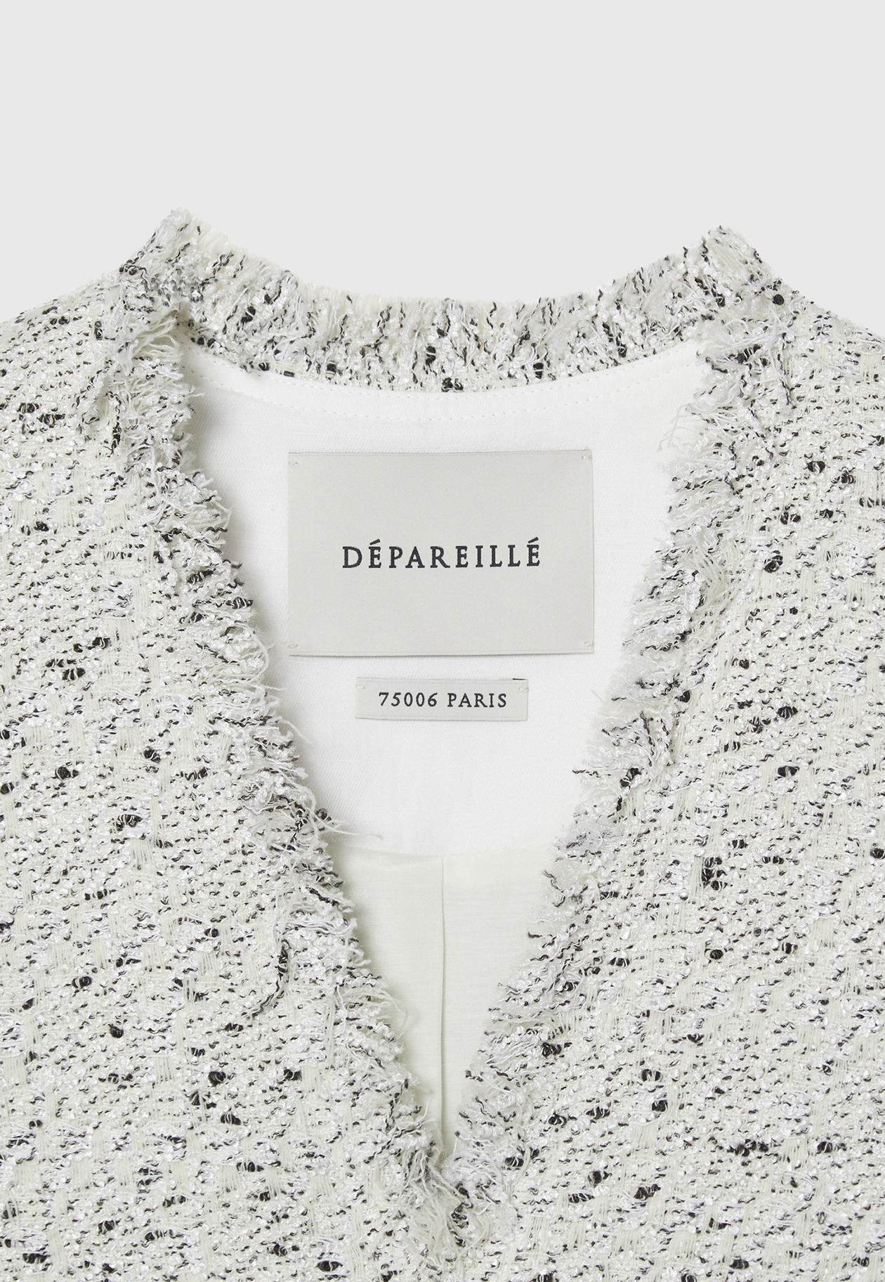 NEP TWEED PULLOVER GILET / ネップツィードプルオーバージレ 詳細画像 White 3