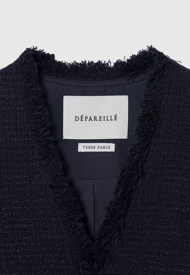 COTTON TWEED GIET / コットンツィードジレ 詳細画像 Navy 8