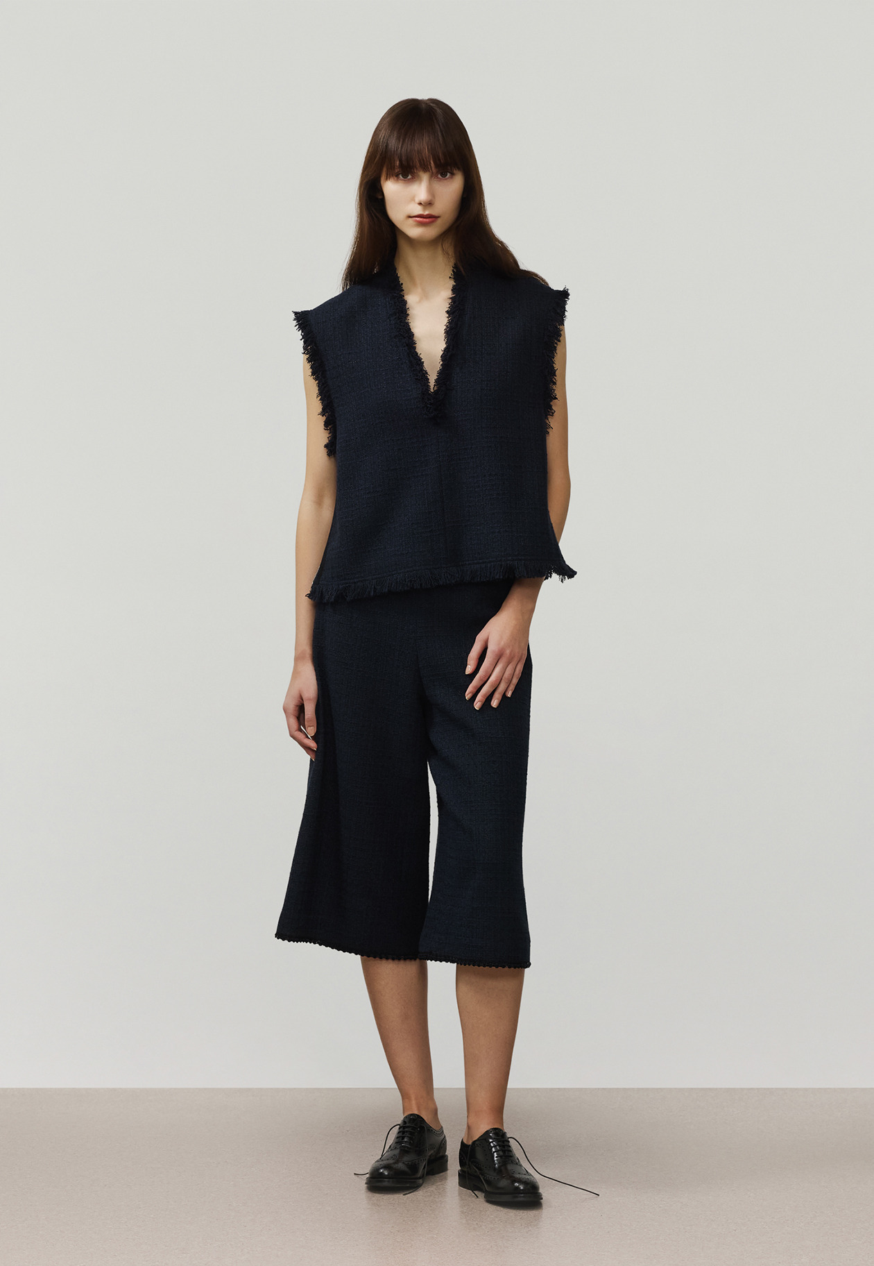 COTTON TWEED GIET / コットンツィードジレ 詳細画像 Navy 1