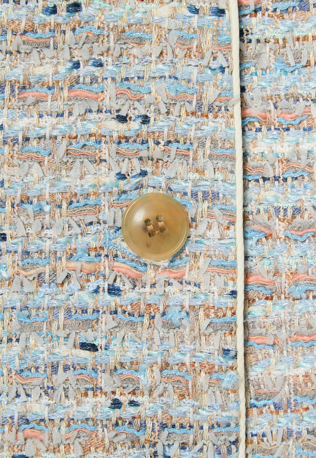 FANCY TWEED GILET / ファンシーツィードジレ 詳細画像 Blue 6