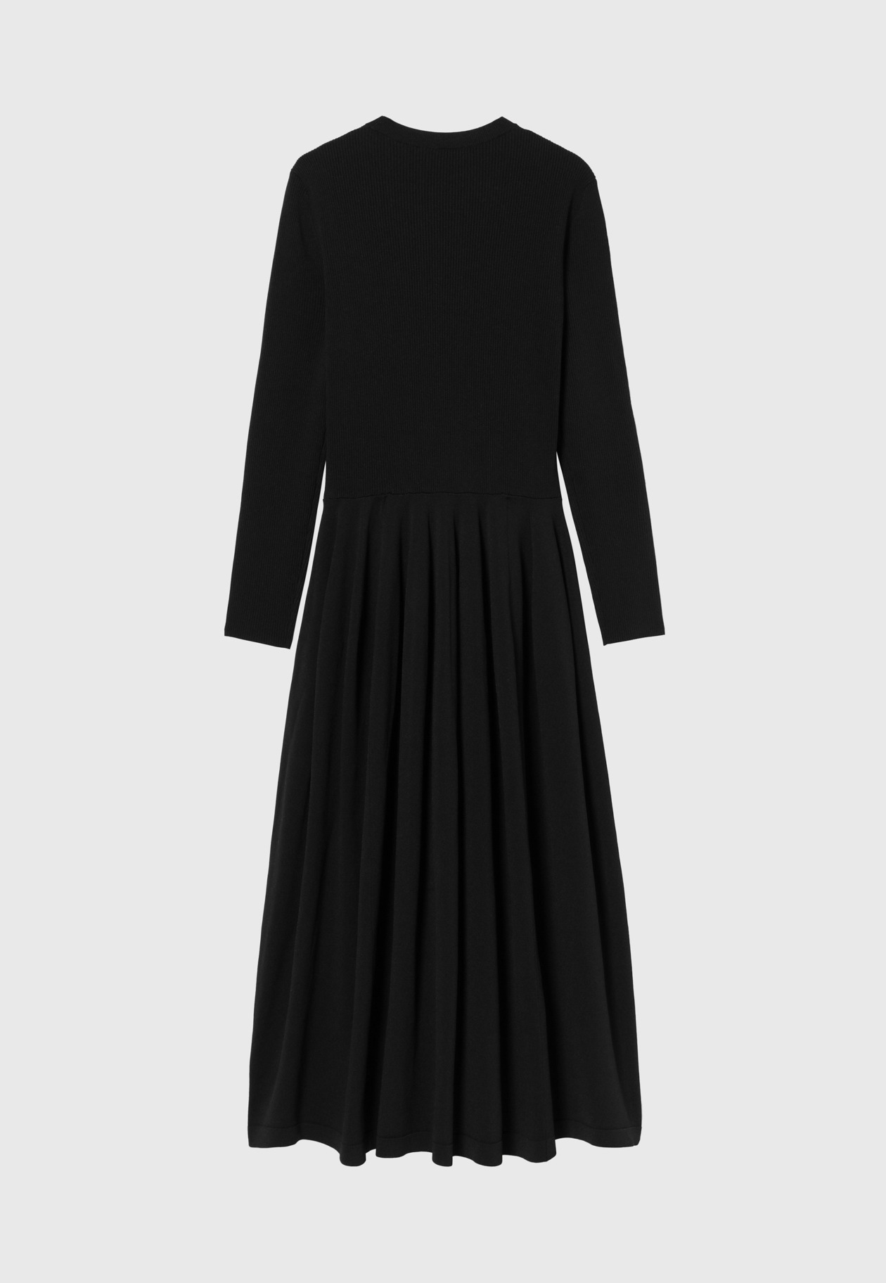 POLYESTER JERSEY GATHERED DRESS / ポリエステルジャージーギャザードレス 詳細画像 Black 5