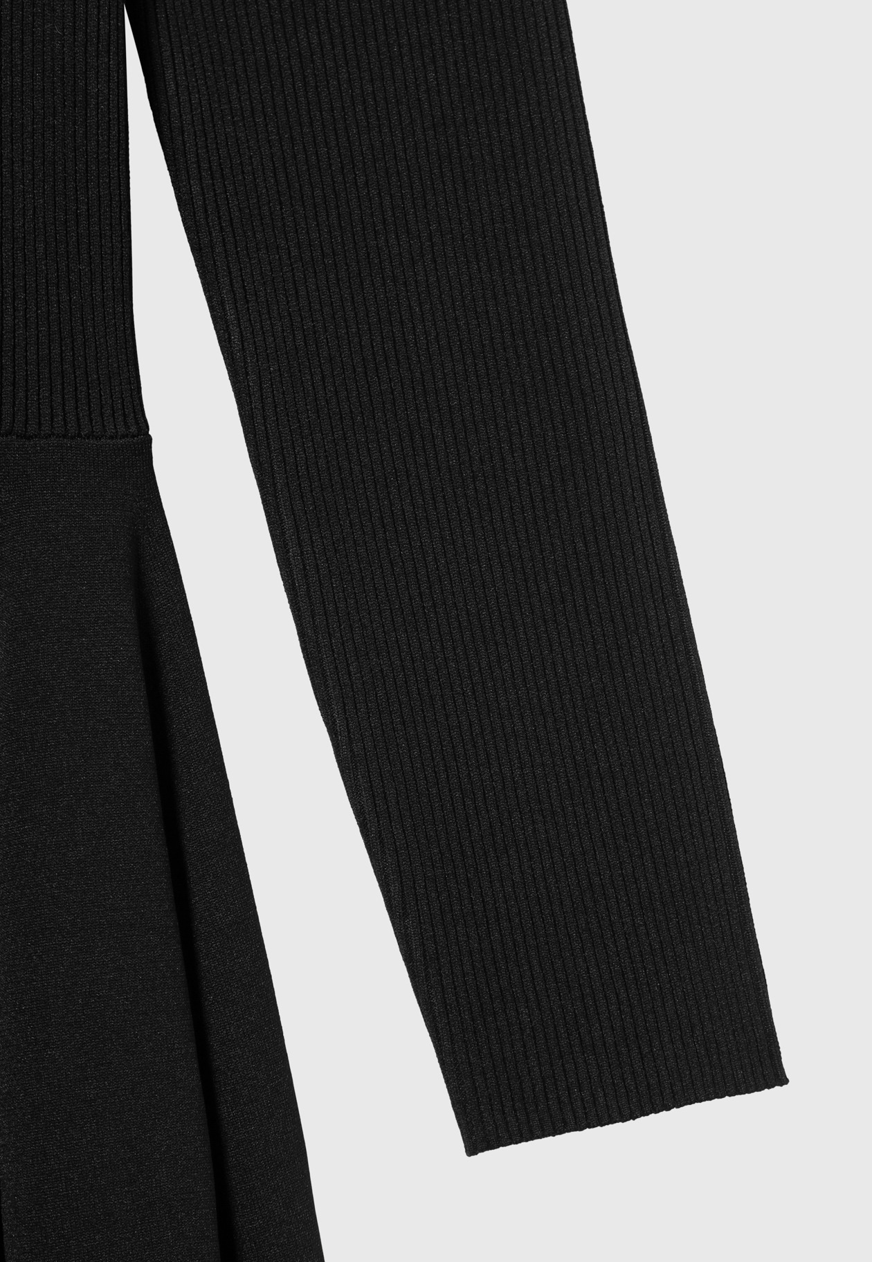 POLYESTER JERSEY GATHERED DRESS / ポリエステルジャージーギャザードレス 詳細画像 Black 7