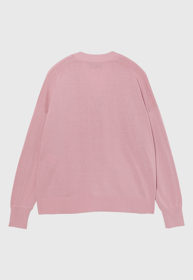 COTTON SILK CARDIGAN / コットンシルクカーディガン 詳細画像 Pink 2