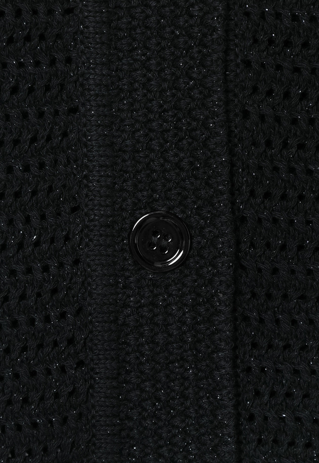MIX POLO CARDIGAN / ミックスポロカーディガン 詳細画像 Black 2