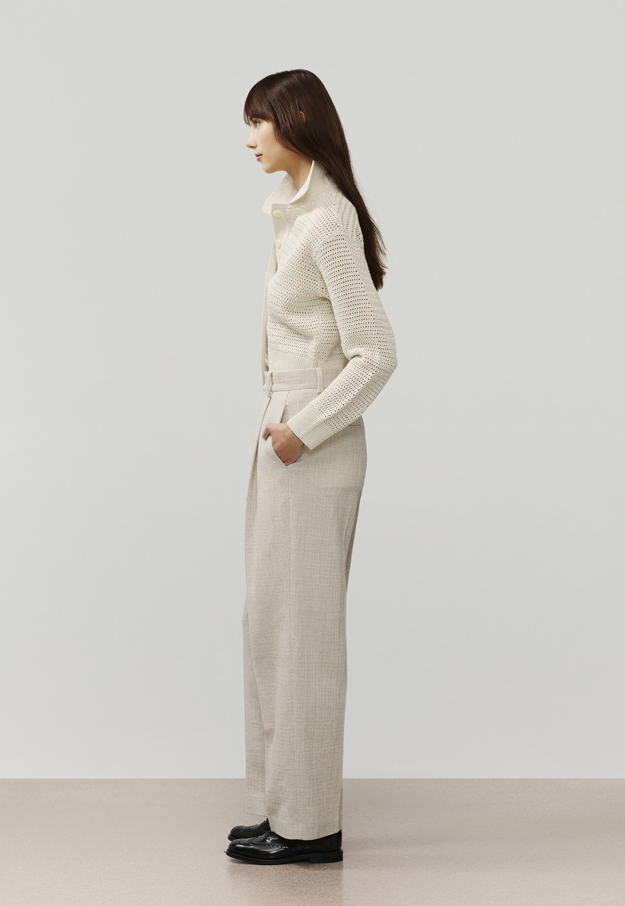 MIX POLO CARDIGAN / ミックスポロカーディガン 詳細画像 Beige 2